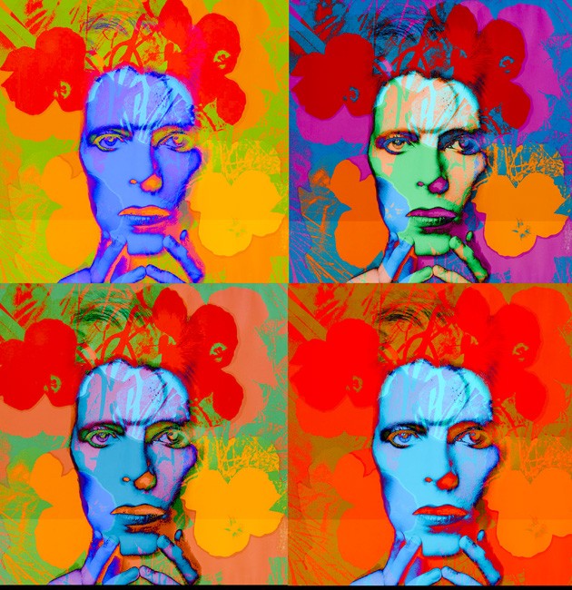 M,. David Bowie Flower Power  x 4 